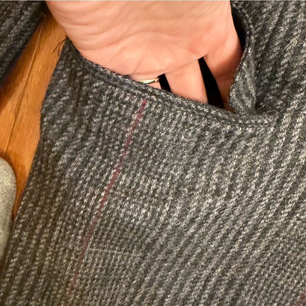 Southwick Wool Blazer 40R Gray Glen Plaid Tweed Sport Coat Union Made USA - Picture 9 of 11